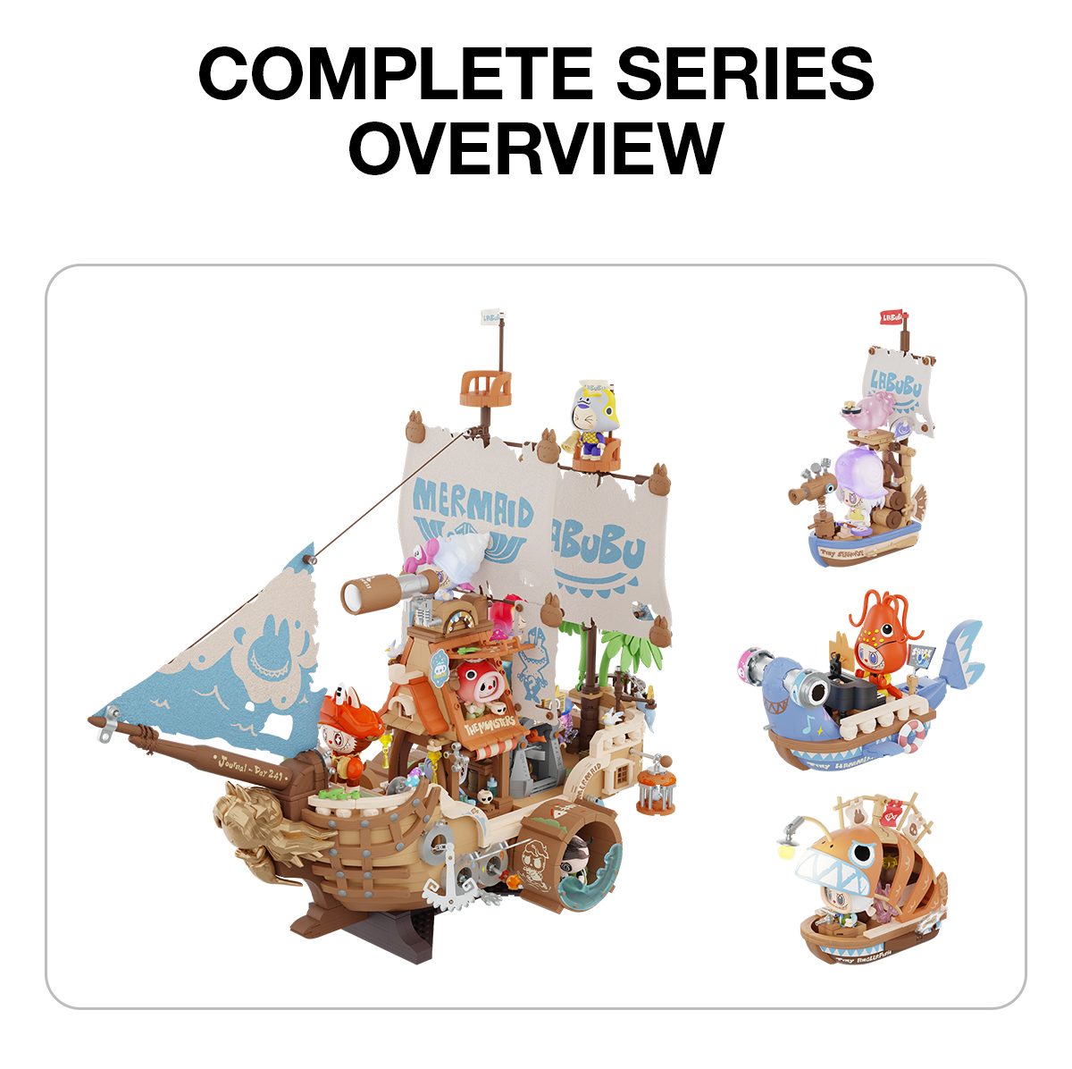 THE MONSTERS Chasing Mermaids Series Blocks – details