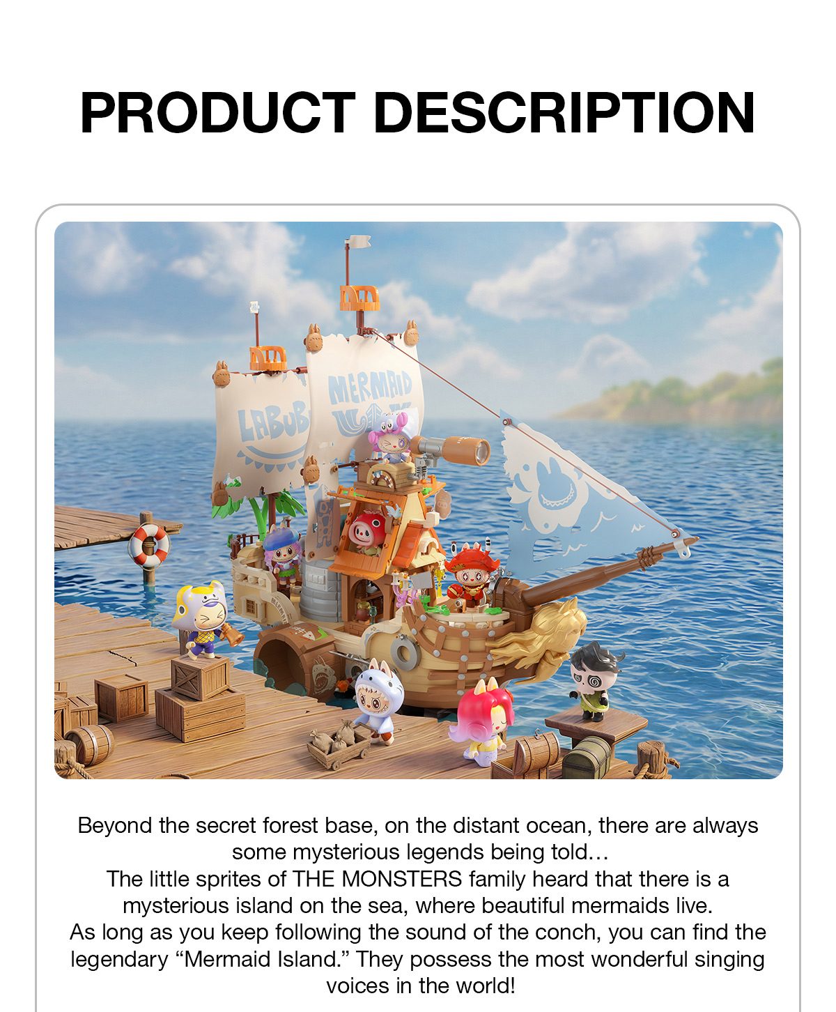 THE MONSTERS Chasing Mermaids Series Blocks – details