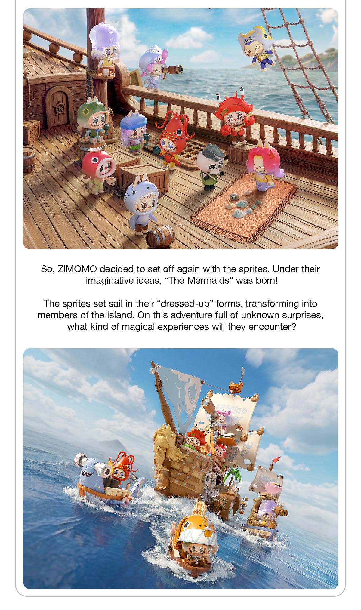 THE MONSTERS Chasing Mermaids Series Blocks – details
