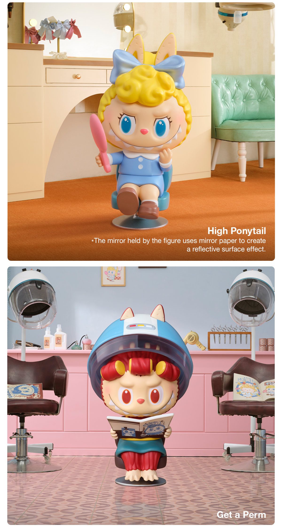 THE MONSTERS Hair Salon Series Figures – details