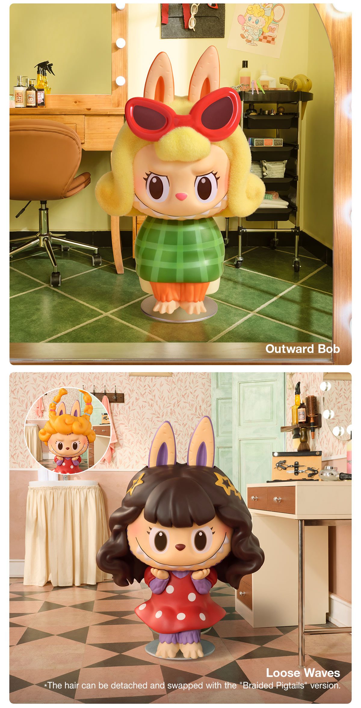 THE MONSTERS Hair Salon Series Figures – details
