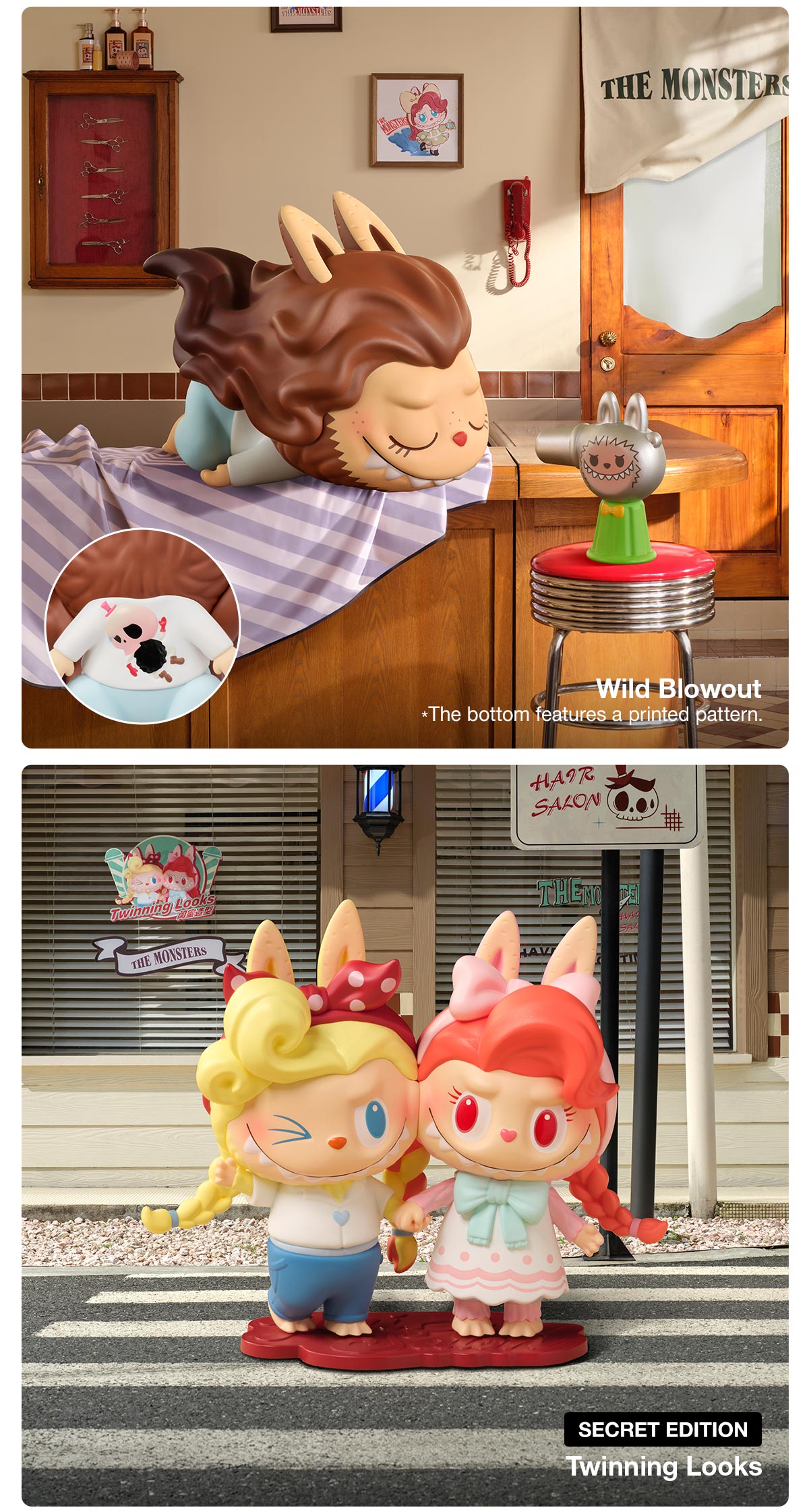 THE MONSTERS Hair Salon Series Figures – details