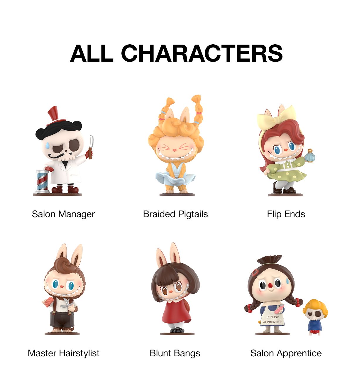 THE MONSTERS Hair Salon Series Figures – details