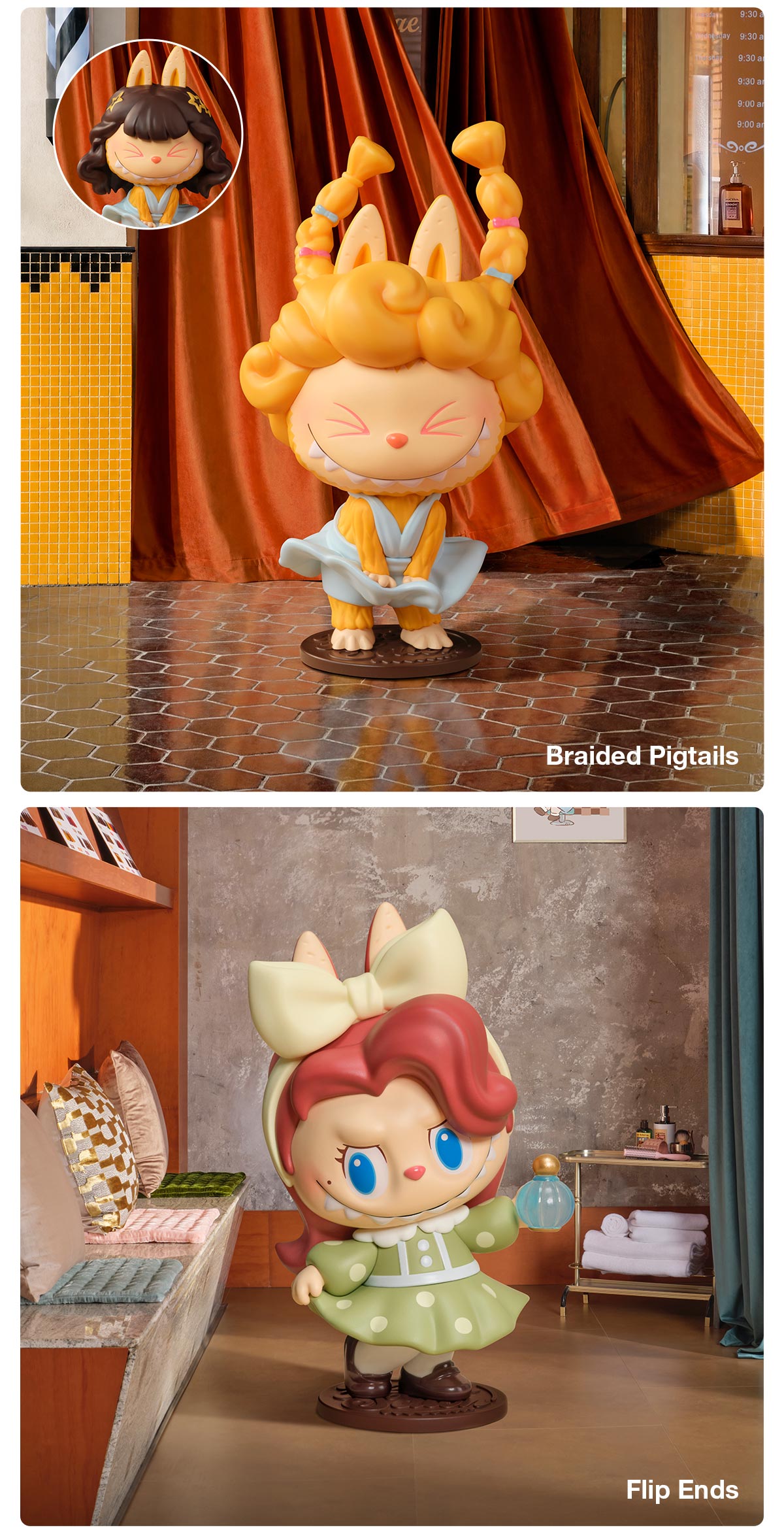 THE MONSTERS Hair Salon Series Figures – details