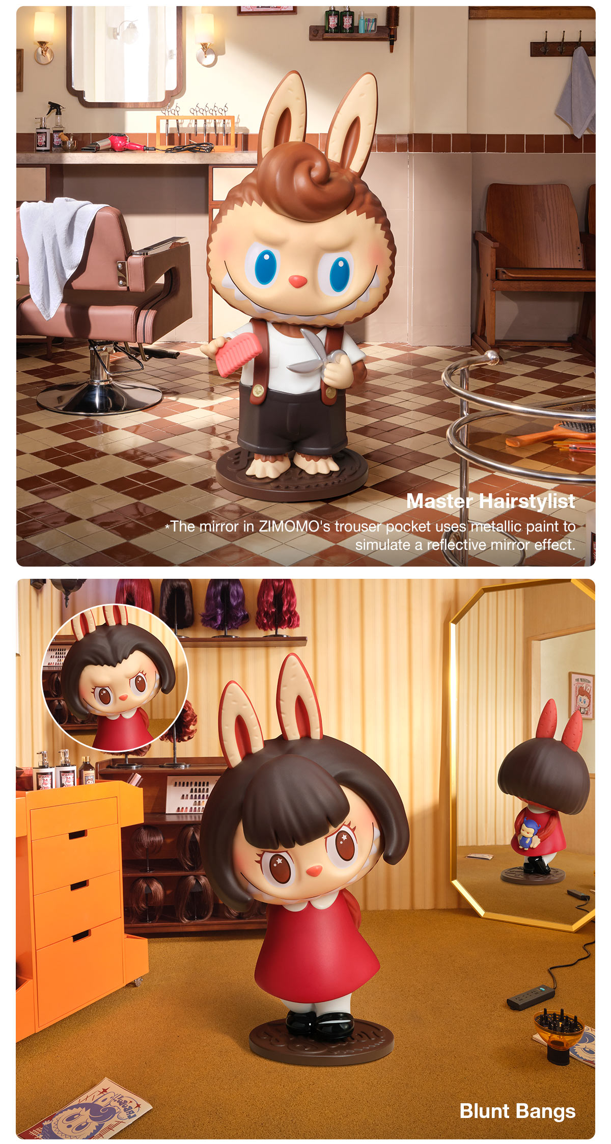 THE MONSTERS Hair Salon Series Figures – details