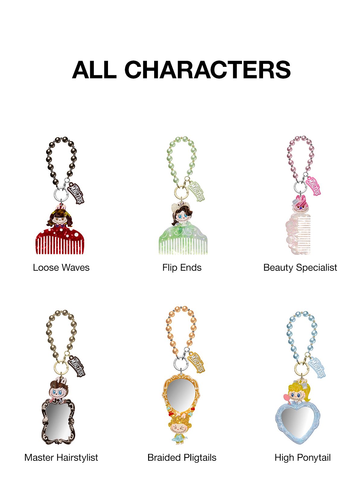 THE MONSTERS Hair Salon Series - Pendant Blind Box β details