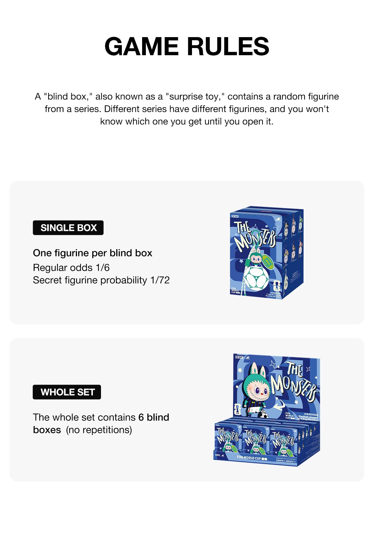 THE MONSTERS × FIFA SERIES - Football-shaped Mini Bag Blind Box – details