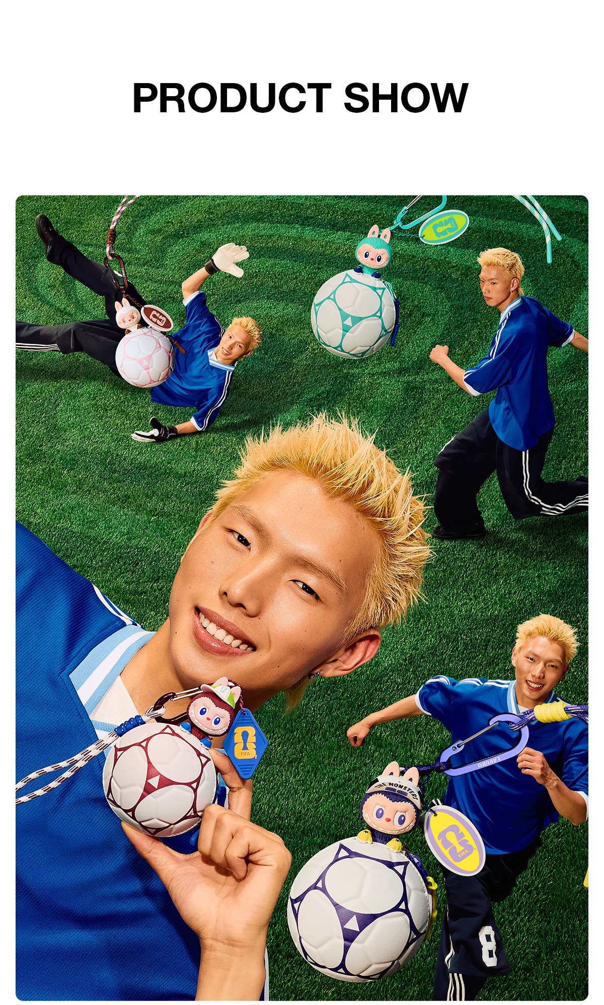 THE MONSTERS × FIFA SERIES - Football-shaped Mini Bag Blind Box – details