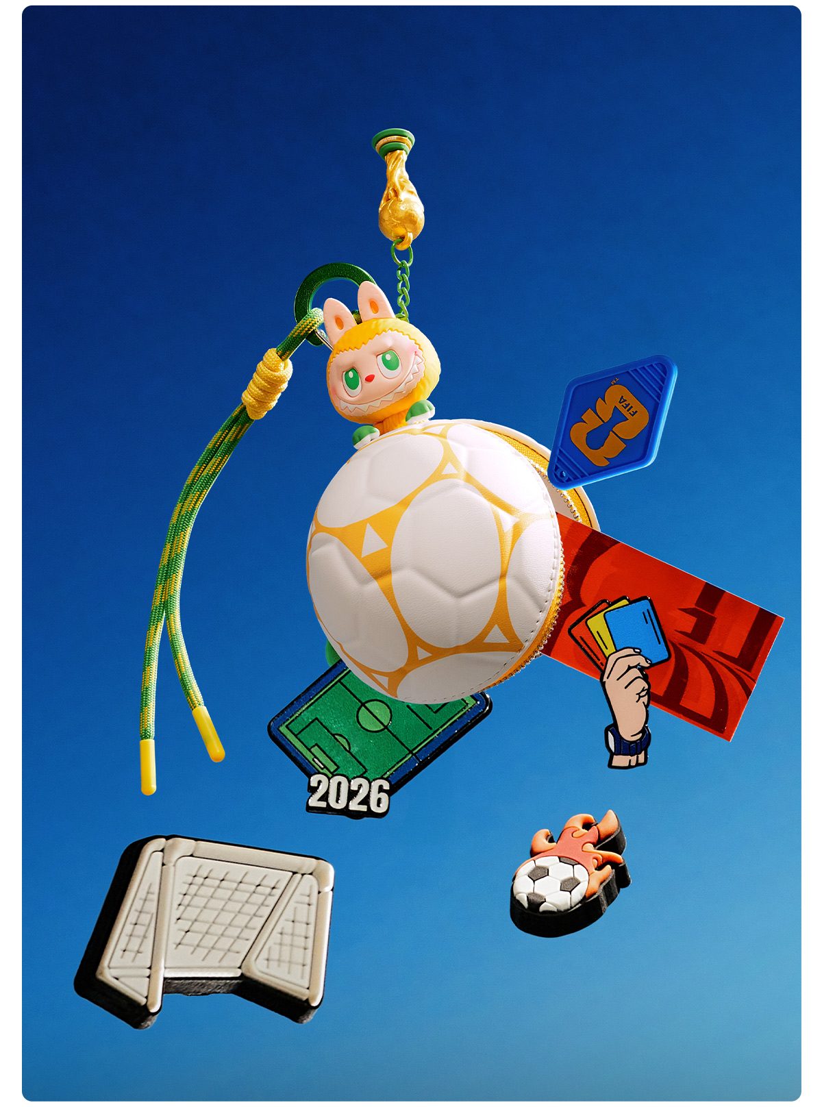 THE MONSTERS × FIFA SERIES - Football-shaped Mini Bag Blind Box – details