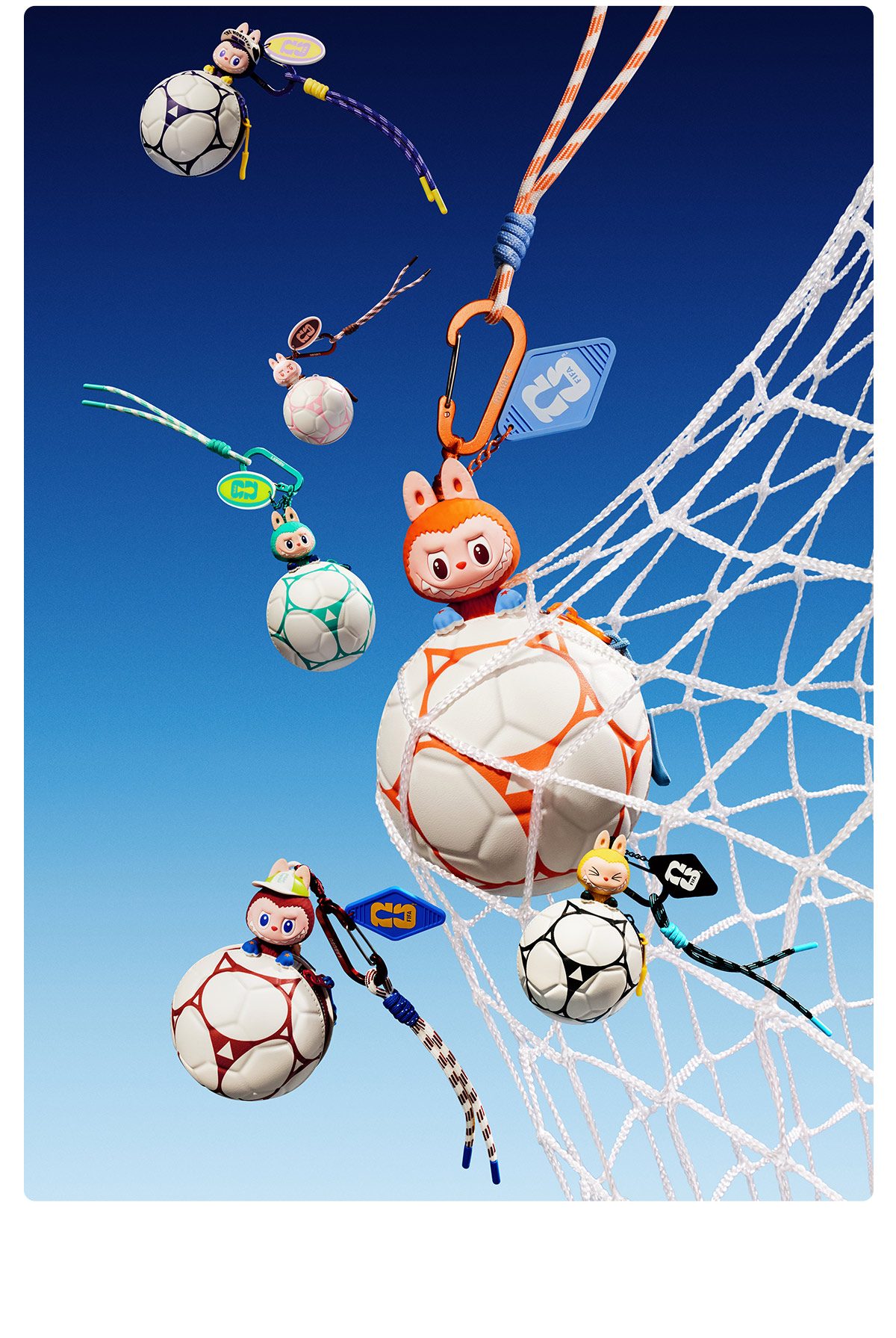 THE MONSTERS × FIFA SERIES - Football-shaped Mini Bag Blind Box – details