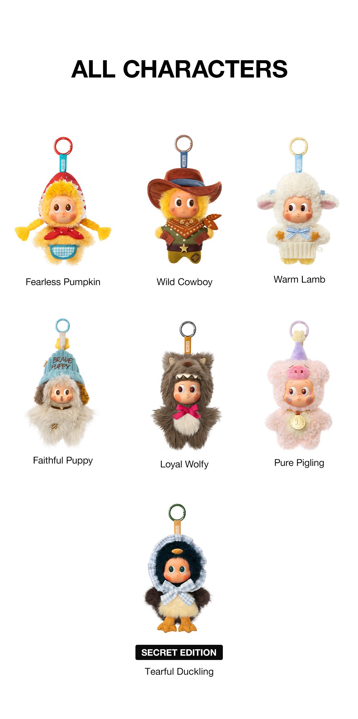 Twinkle Twinkle Farm Tales Series-Vinyl Plush Pendant Blind Box – details