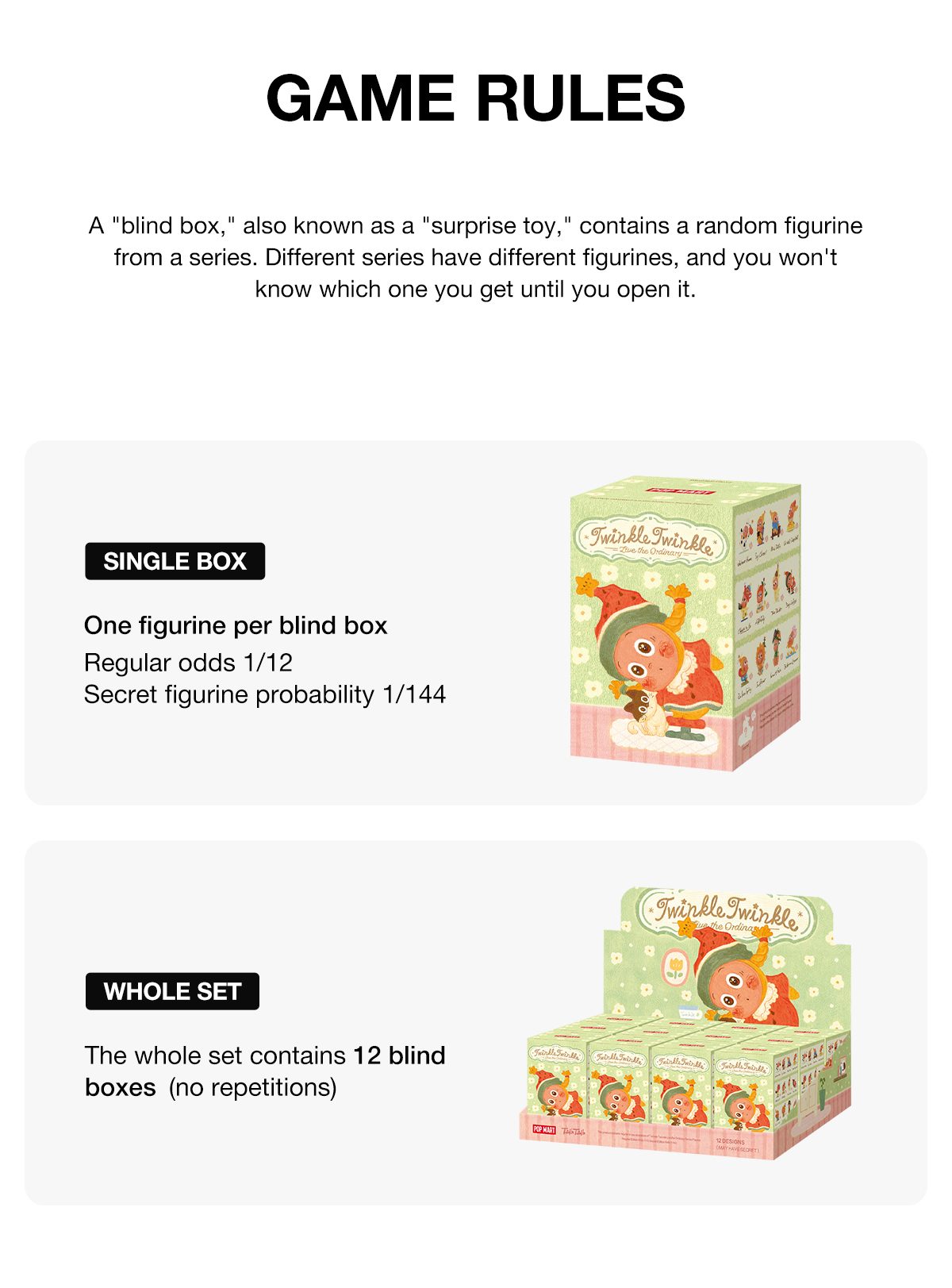 Twinkle Twinkle Live the Ordinary Series Figures – details