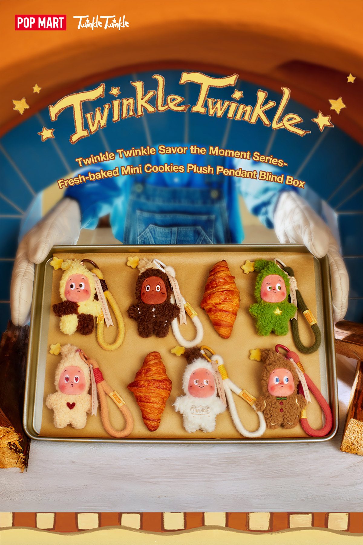 Twinkle Twinkle Savor the Moment Series-Fresh-Baked Mini Cookies Plush Pendant Blind Box – details