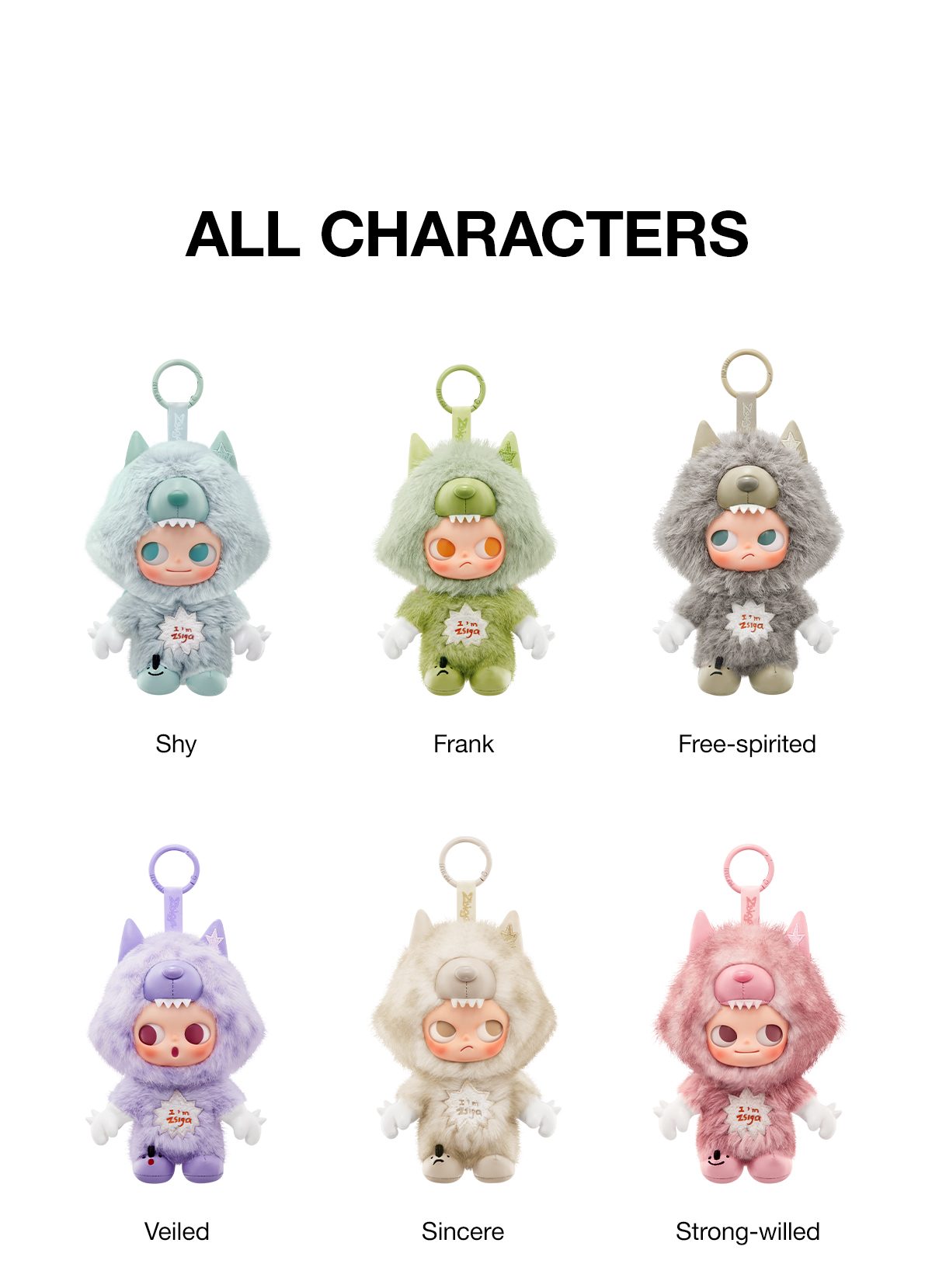 ZSIGA I'm Zsiga Series-Vinyl Plush Pendant – details