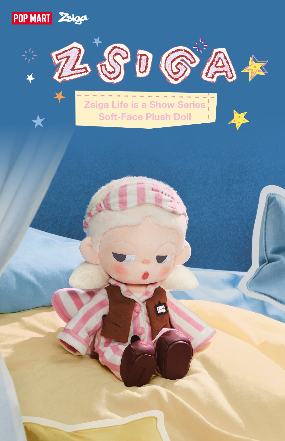 Zsiga Life is a Show Series - Soft-Face Plush Doll – details