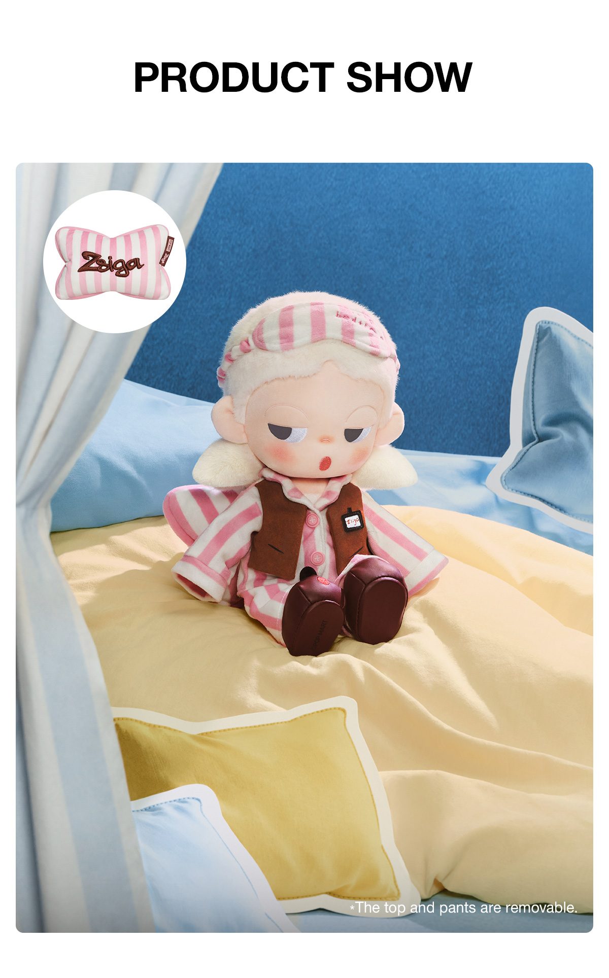 Zsiga Life is a Show Series - Soft-Face Plush Doll – details