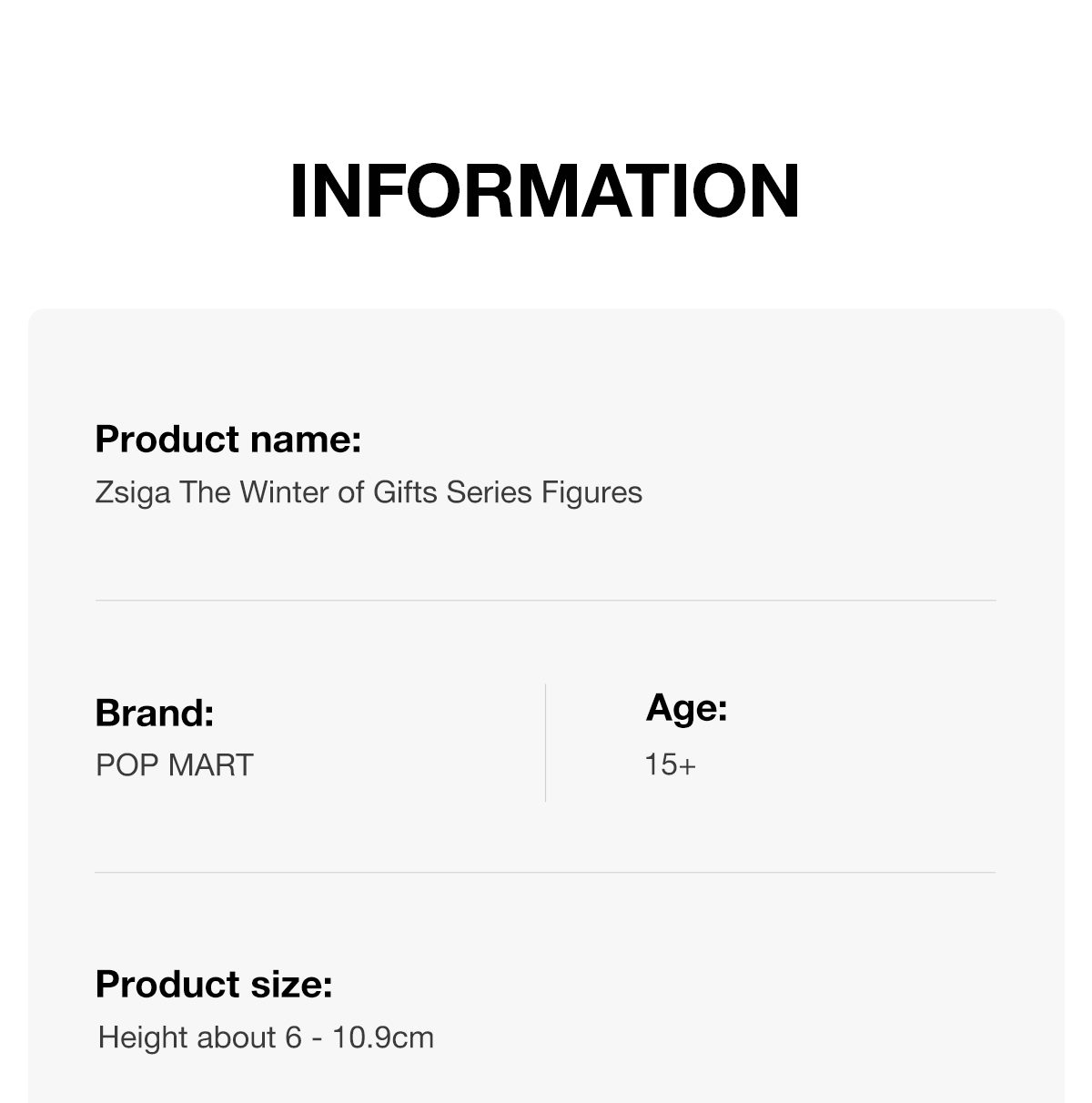 Zsiga The Winter of Gifts Series Figures – details