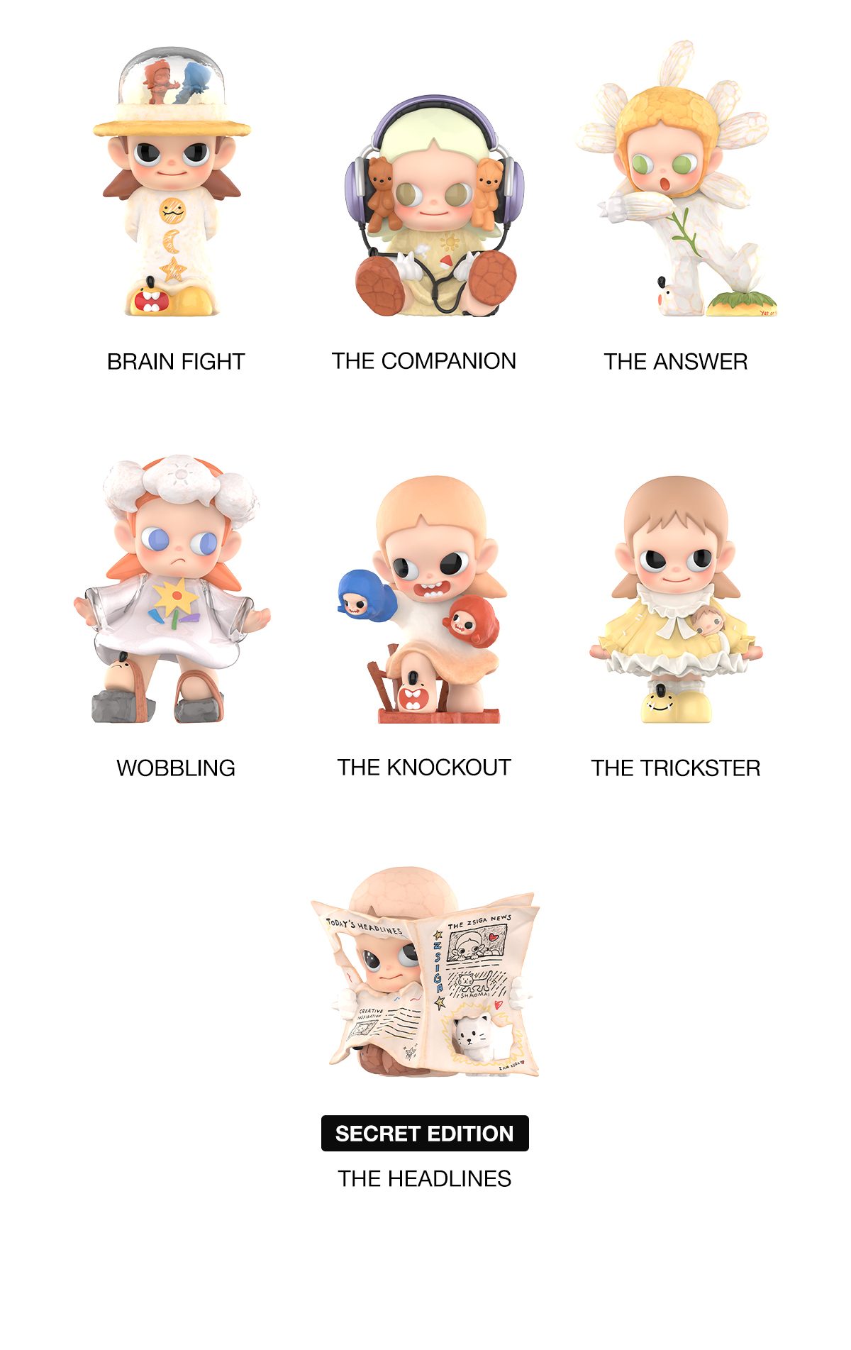 Zsiga Under the Sun Series Figures – details