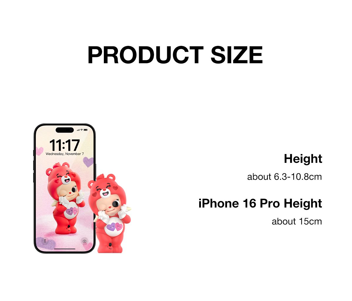 Zsiga × Care Bears Series Figures – details